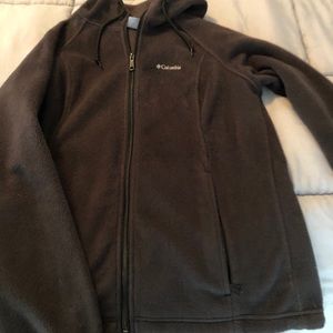 Columbia zip up with hood!